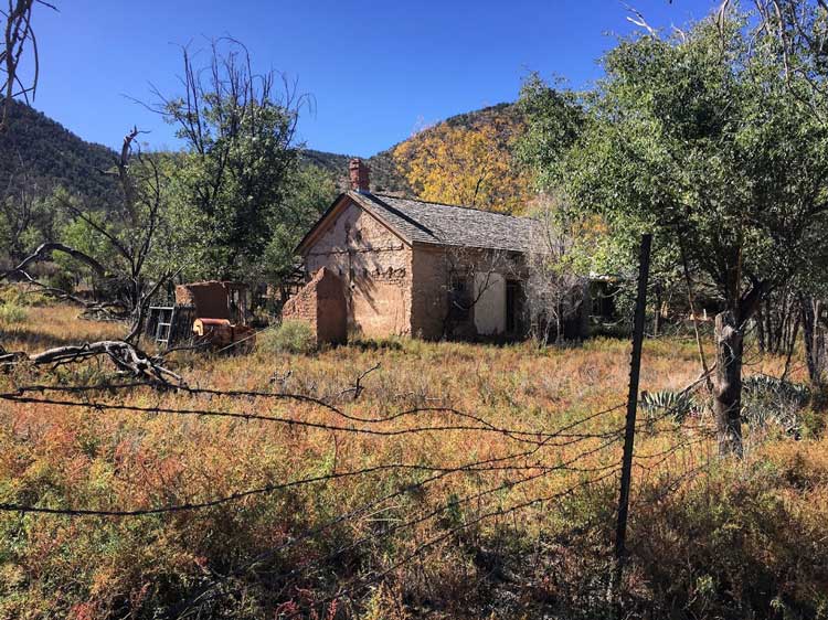 This old cabin in Lincoln, now abandoned, was there in 1870s when Lincoln’s main street was known as the “Most dangerous street in America.”. Photo by Rich Grant