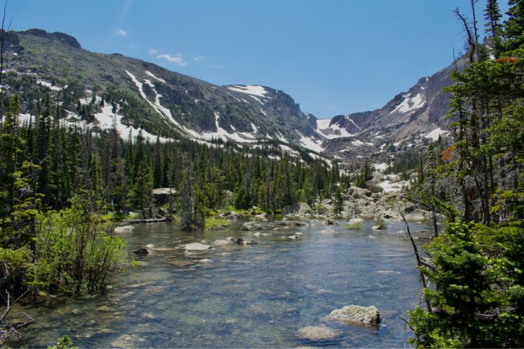 A cool stream running through the park