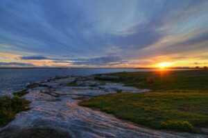 Sunset over Botany Bay in Sydney, NSW