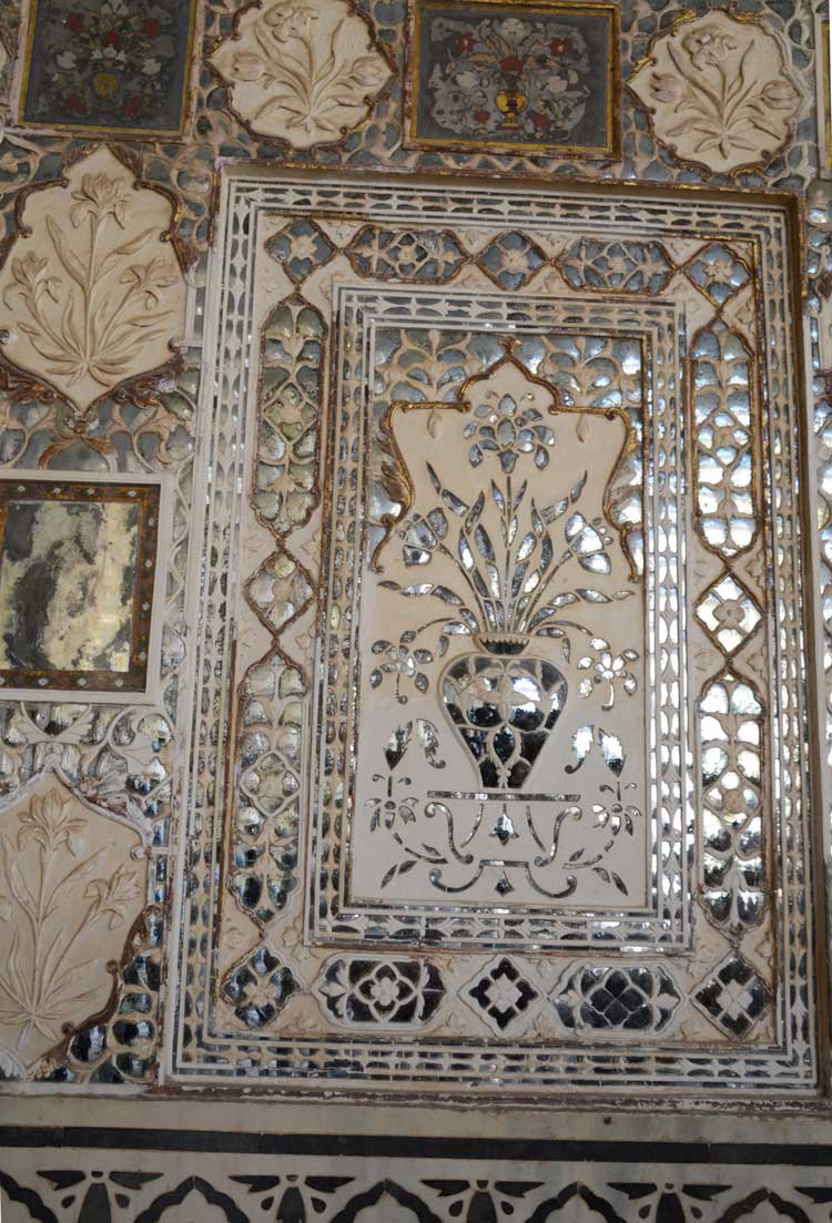 Amber Fort Mirrored Panels at the Taj Majal