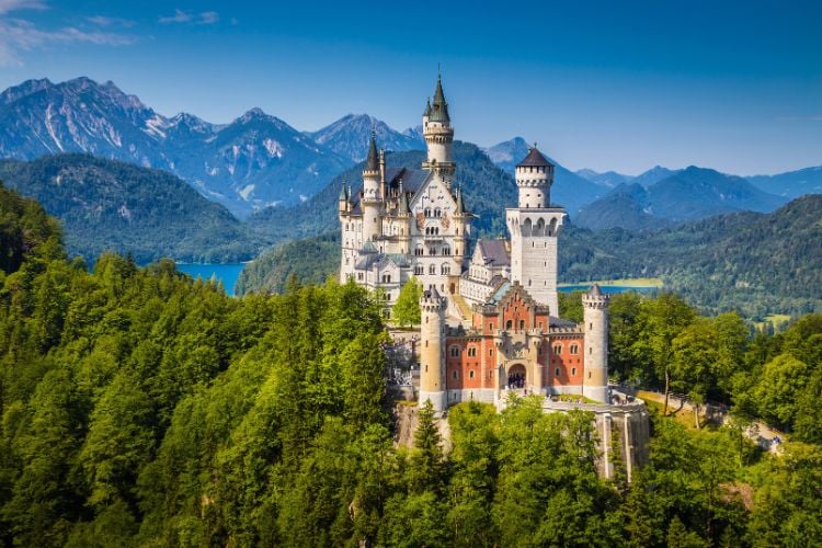The fairytale Neuschwanstein castle