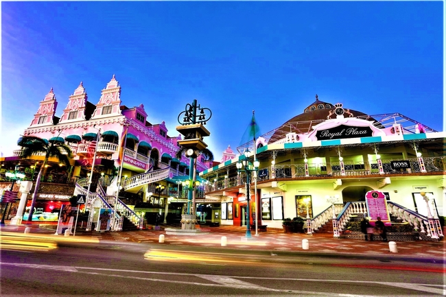 Oranjestad, Aruba, is a wonderland of multicolored whimsical architecture. Photo by David Castillo Dominici/Dreamstime.com