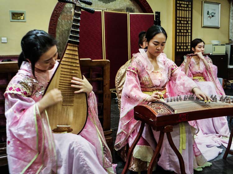 Musicians in Xian. Photo by Len Kaufman