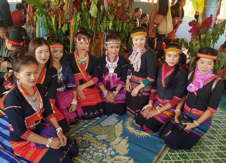 Festival Hostesses at the Khmu’s New Year Festival