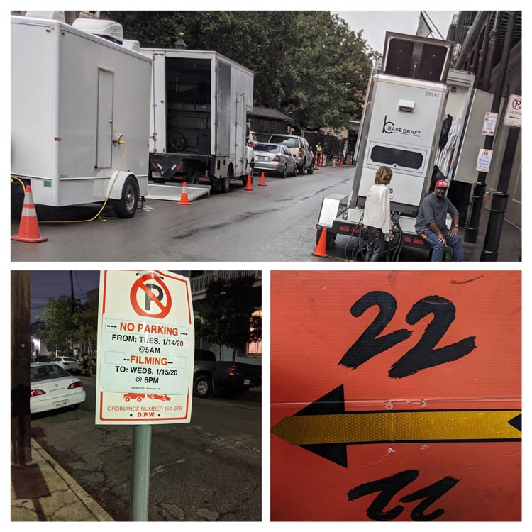 Movie shoot in Garden District, NOLA.