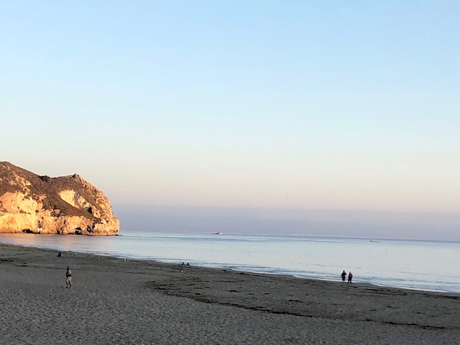 Dusk at Avila Beach off Highway 1. Photo by Claudia Carbone