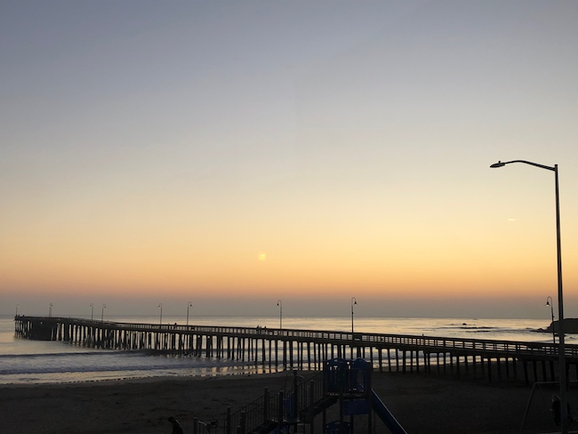 Cayucos pier built by Captain James Cass. Photo by Claudia Carbone