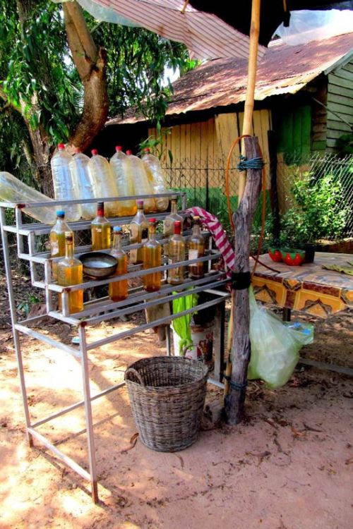 Cambodian gas station