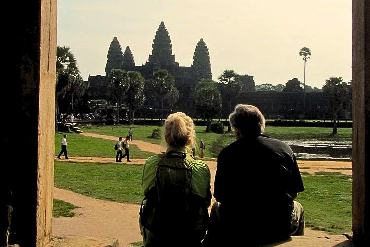 Author and husband at Angkor Wat Temple