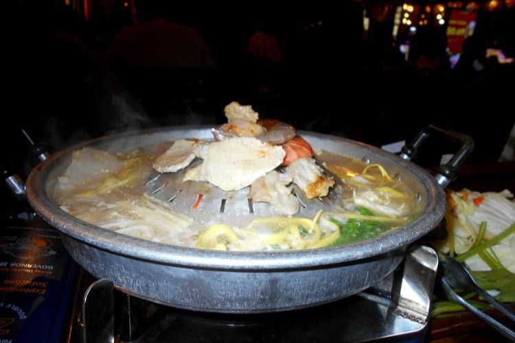 Khmer BBQ, called &lsquo;fire mountain&rsquo;
