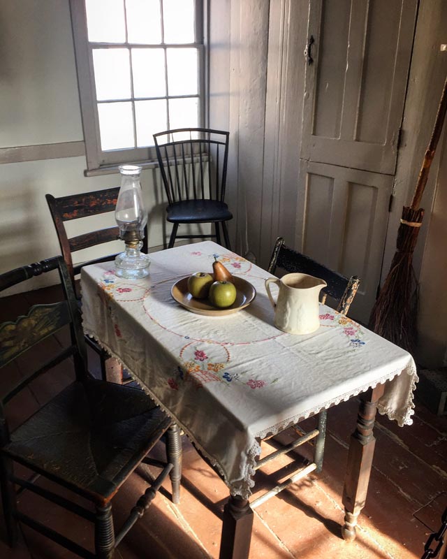 NEW YORK. The kitchen in Poe's Cottage