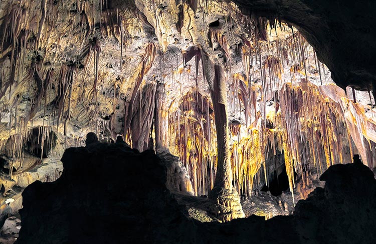 Painted Grotto at the Carlsbad Cavern