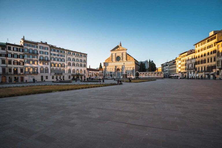 The empty streets of Florence under quarantine