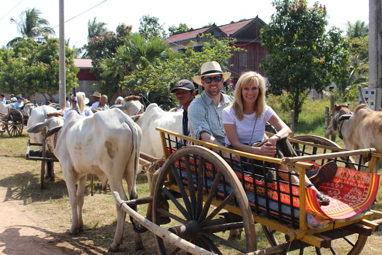 Janna and her husband, Ben, in Cambodia in December. 