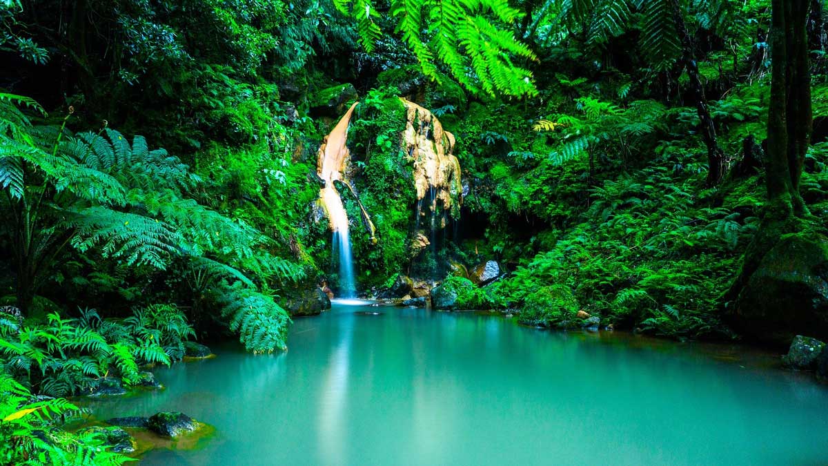 One of the top things to do in the Azores is hiking to waterfalls.