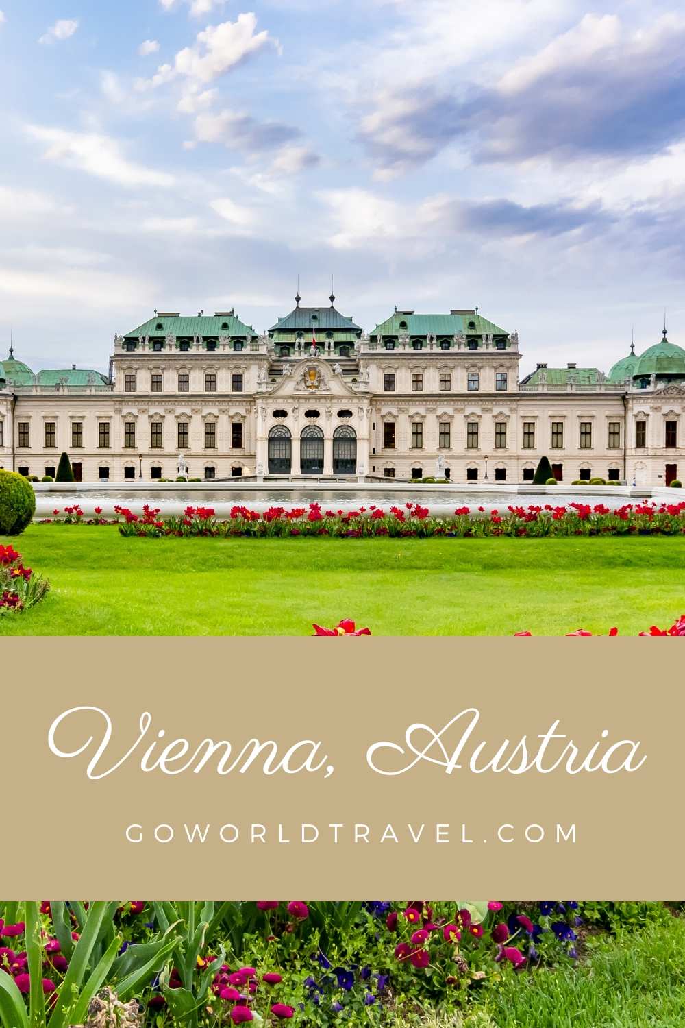 Vienna in the spring is a beautiful place, such as the gardens at Belvedere Palace.