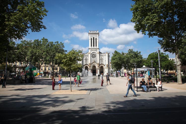 Place Jean Jaures in Saint-Étienne