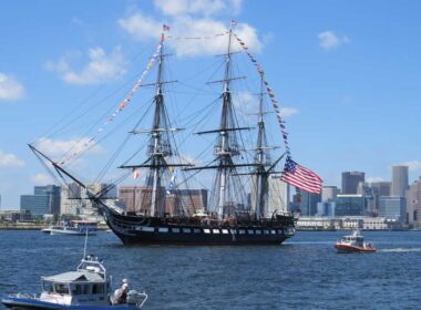 The USS Constitution holds a lottery. Lucky winners can sail with the ship into Boston Harbor. Photo by Kim Foley MacKinnon