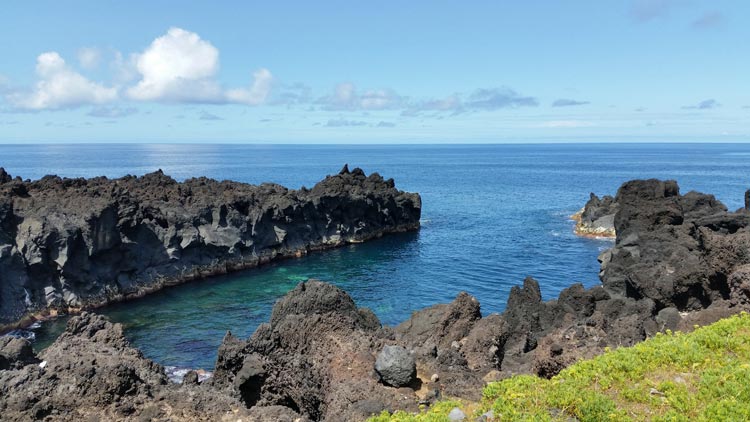 volcanic coast