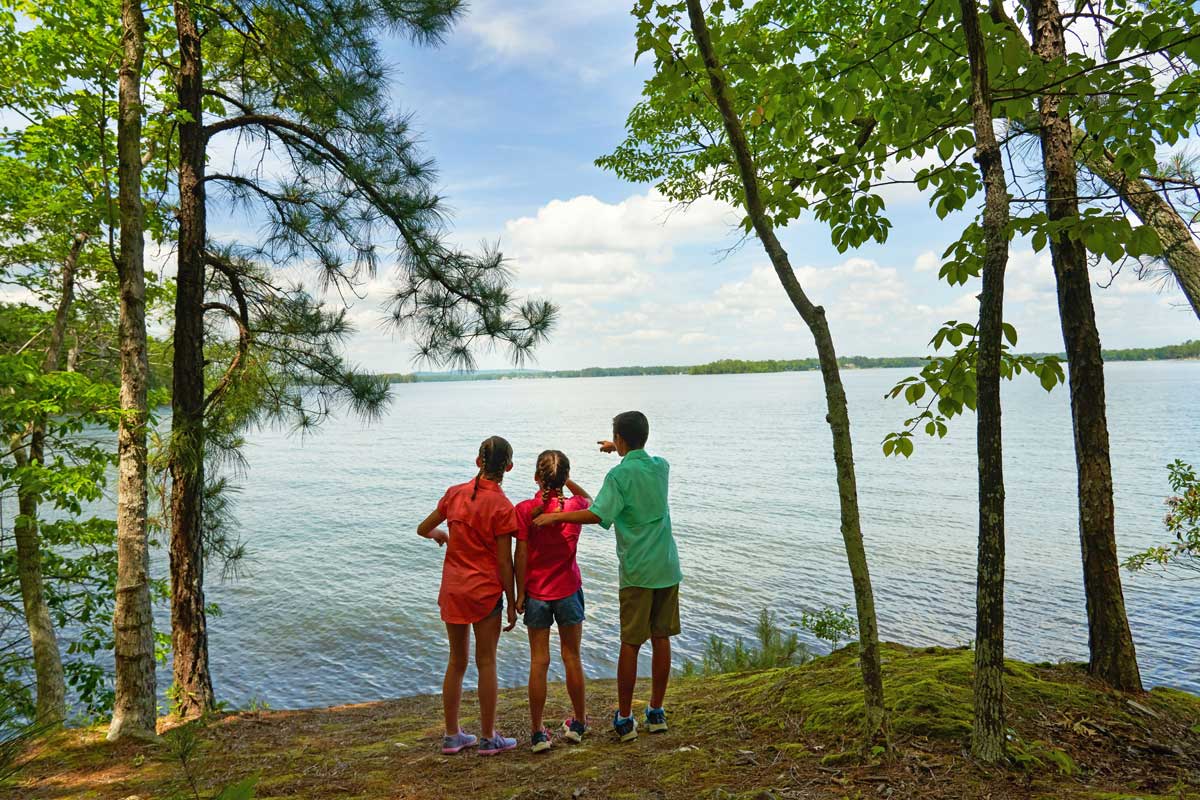 A family lake vacation on Dreher Island in Wisconsin. 