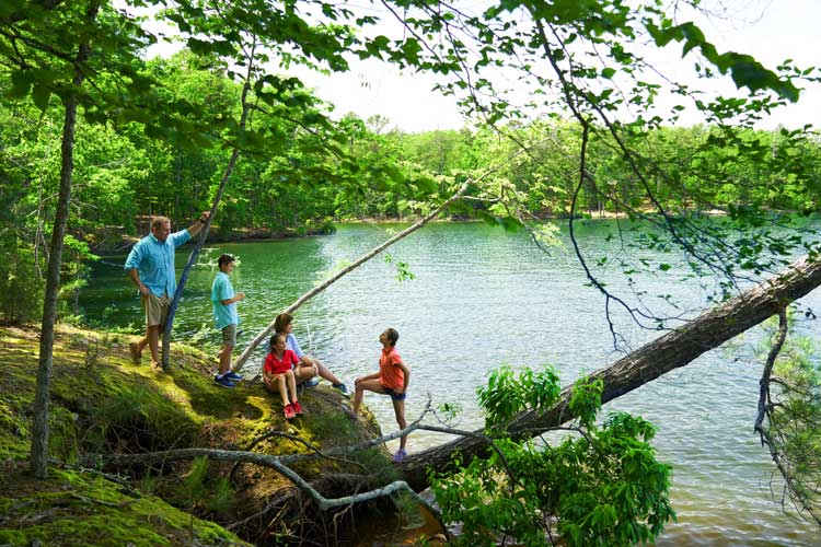 A family lake vacation at Dreher Island in South Carolina. 