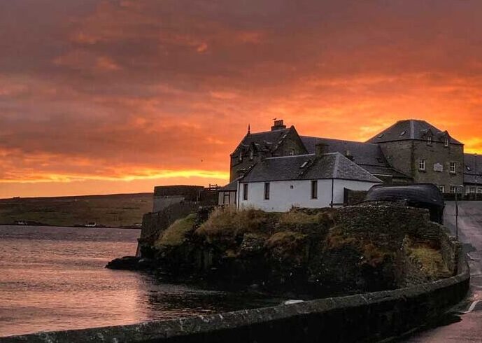 Bucket List Idea: Scotland. Spectacular sunsets across the skies of the Shetland Islands Scotland