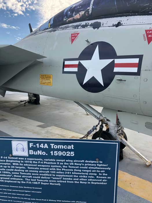 A plane at Yorktown Patriots Point in Charleston.