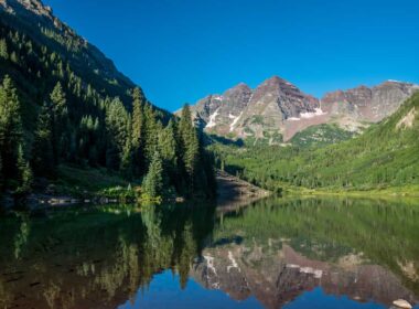 Maroon Bells is an iconic destination in Aspen, Colorado. Photo C2 Photography