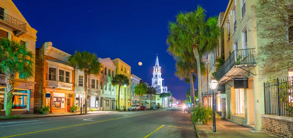 Charleston at night. Top 10 Things to Do in Charleston