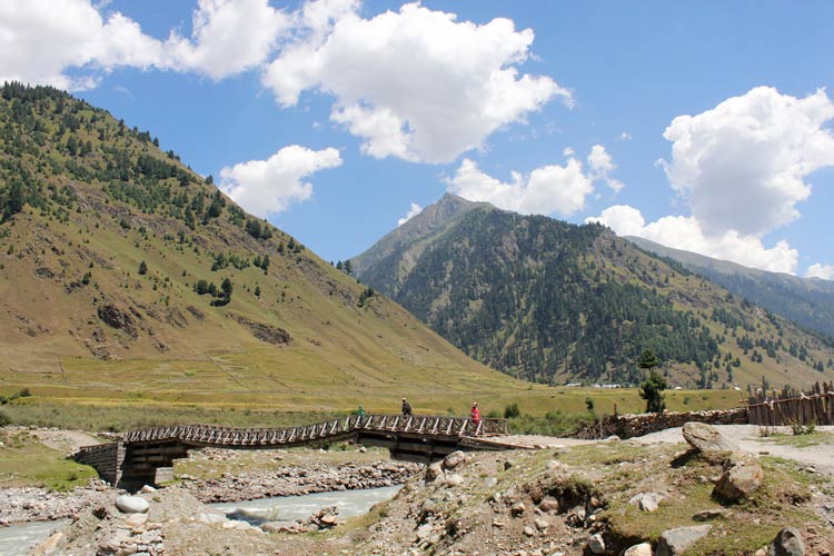 The Basmin Valley, the starting point of Kishtwar-Panikhar Trek. This is the last point for any sort of vehicular traffic, as beyond this village there is no road. Photo by: Shafat Mir