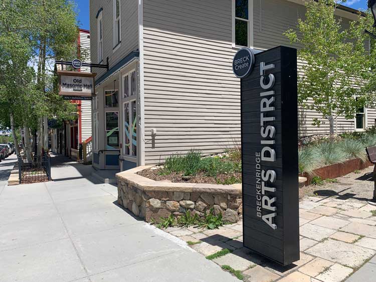 Shopping in the Breckenridge Arts District.  from all over the rocky mountain range.