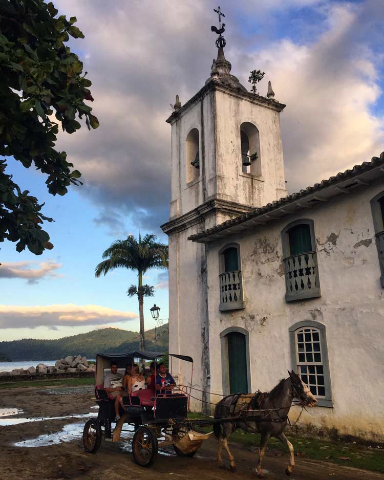 Paraty has horse drawn carriages.