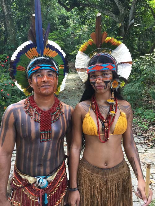 An indigenous people marketplace is held on Saturdays near the Rio Botanic Gardens with dancing, music and crafts from the Amazon.