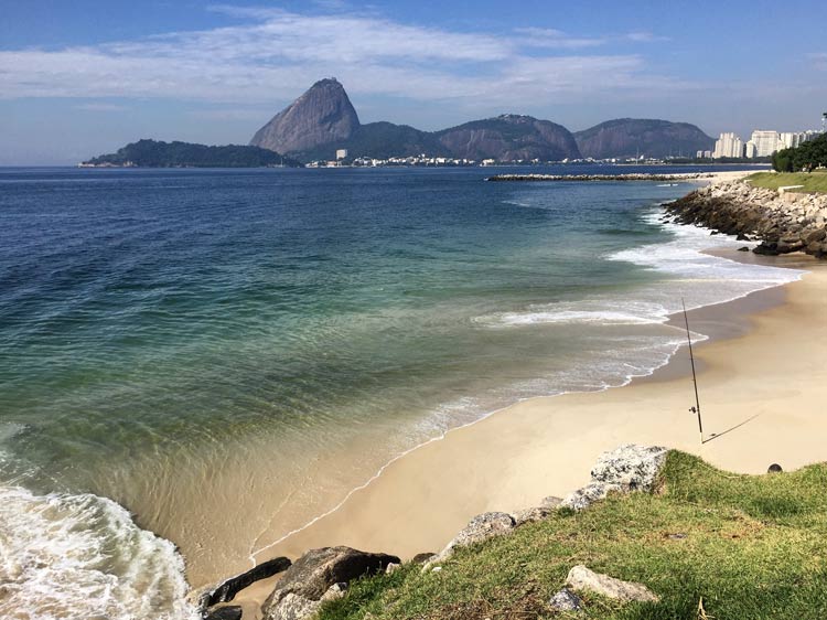 Even in Rio, you can find an isolated deserted beach at Parque do Flamengo.