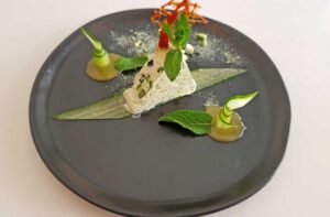 Cucumber ice cream at Gray's House in Lithuania