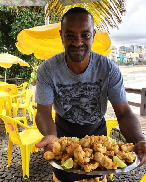 Local battered and fried in Rio.