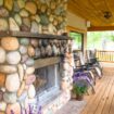 Wrap-around porch at the fishing lodge at Rio Grande Club and Resort