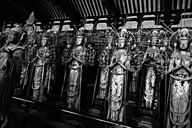 Forest of Buddha statues. photo by Siegfy from flickr