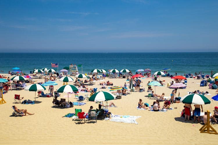 Long Branch beach in New Jersey.