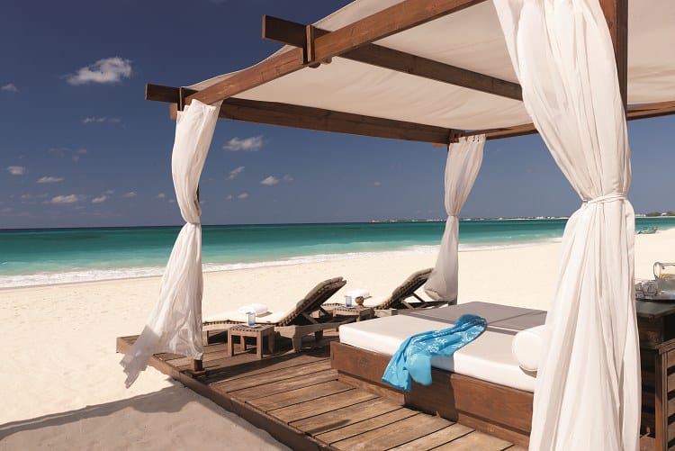 A Beach Cabana at the Ritz-Carlton in Grand Cayman 