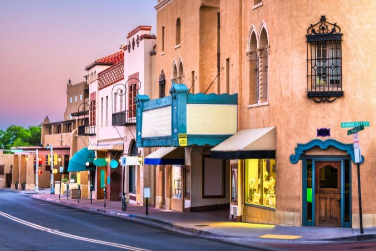 Streets of Santa Fe New Mexico