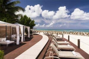 Seven mile beach cabana at the Ritz