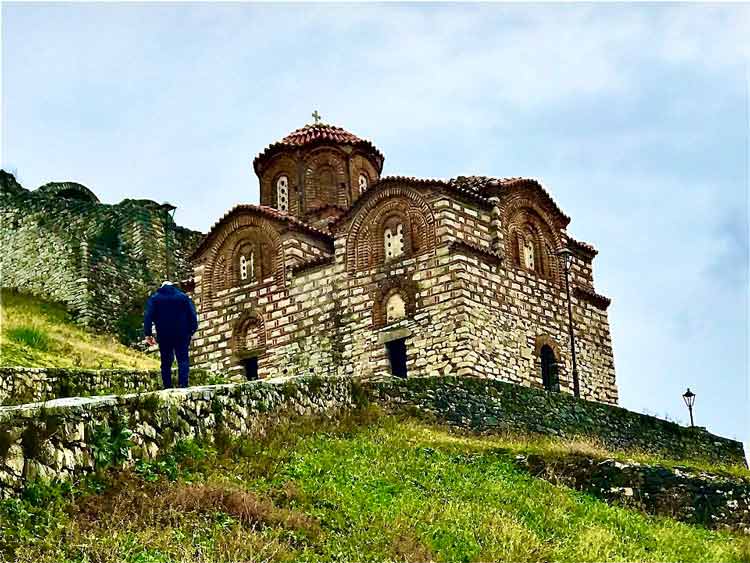 One of the many historic churches throughout the Albanian hills.