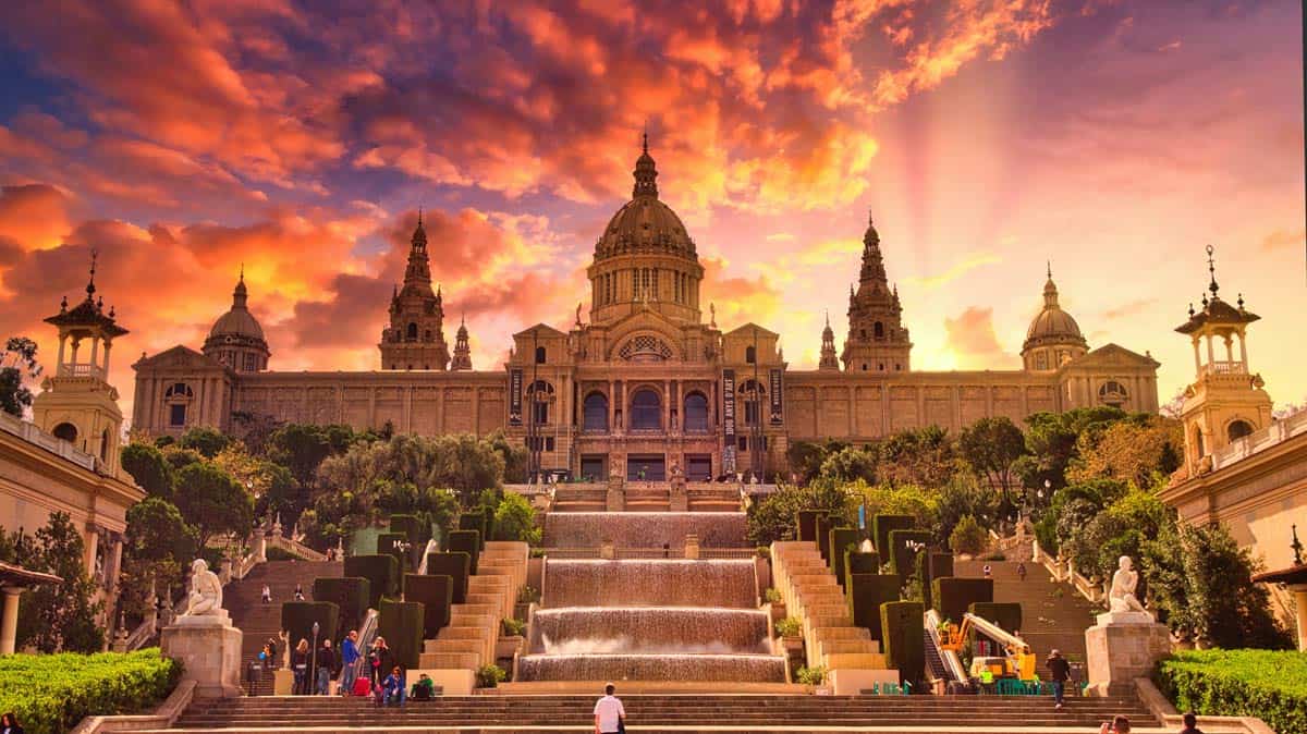 Beautiful building in Barcelona, Spain.