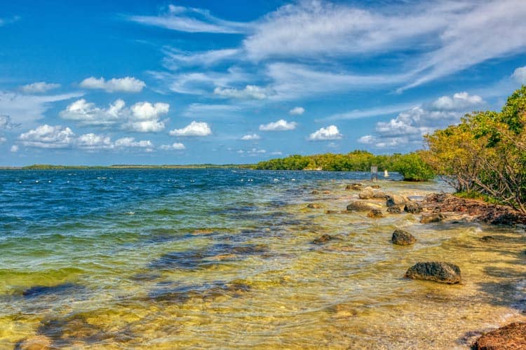 Breath-taking views of the clear water and grove trees are all over the Florida Keys.