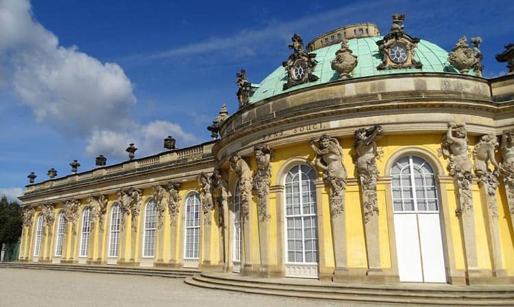 Admire the French elegance of the historic Sanssouci Castle.
