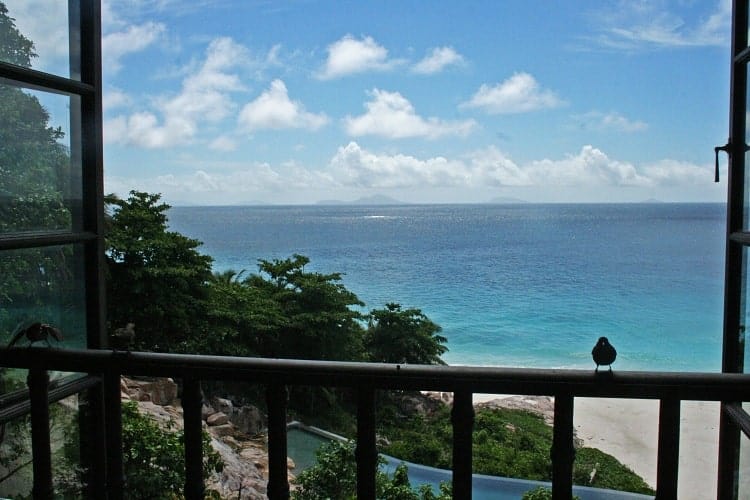 Blue seas in the Seychelles. Photo by Janine Avery