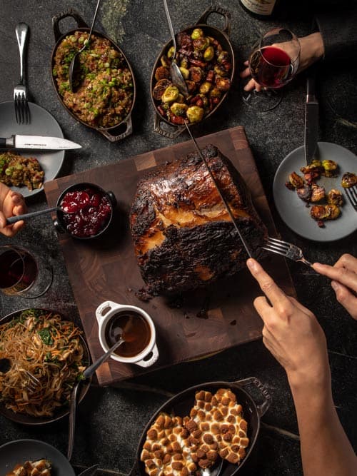 Thanksgiving feast at Cote in NYC. Photo by Gary He