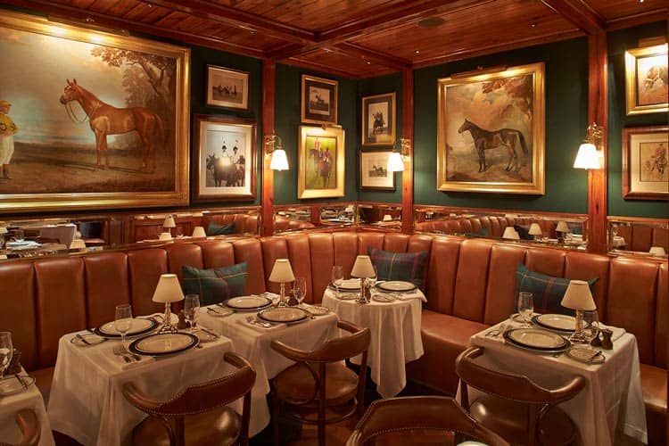 Inside look of The Polo Bar in NYC. Photo by Ralph Lauren