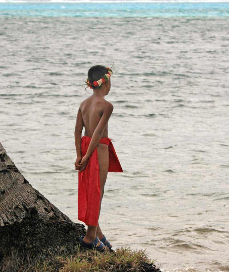 Waiting for the sailors to come home on the island of Yap.